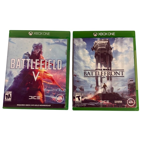 EA Other - Xbox One Game Lot Battlefield V and‎ Star Wars Battlefront EA DICE Bundle